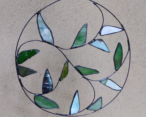 ステンドグラスのリース7 サンキャッチャー Atelier Y's 通販 11722313