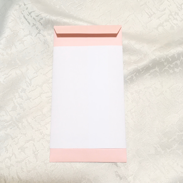 【Thank you 】シンプル 封筒　ポチ袋　のし袋　結婚式　4枚セット　(チューリップorアネモネ) 7枚目の画像
