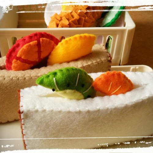 【再販】フェルトままごと　サンドイッチ　ランチお弁当プレート 再販】フェルトままごと サンドイッチ ランチお弁当プレート 【公式通販】