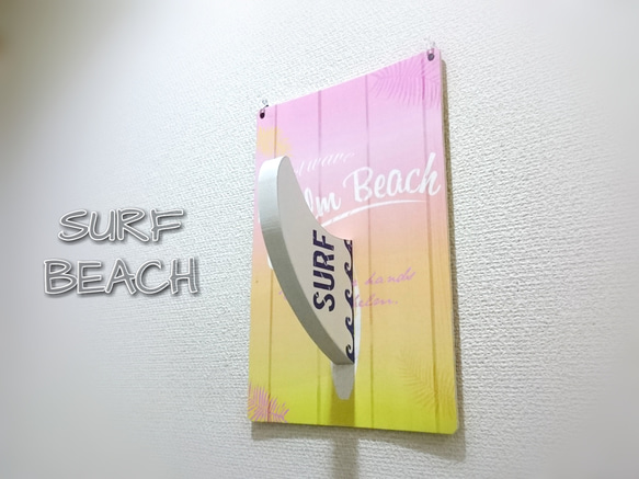 【SURF BEACH】ボードフィンのインテリアフック 1枚目の画像