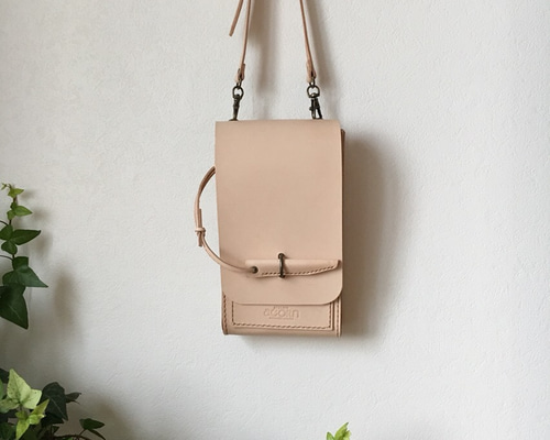 ショルダーバッグmini ヌメナチュラル ショルダーバッグmini ヌメナチュラル | iichi 日々の暮らしを心地よく
