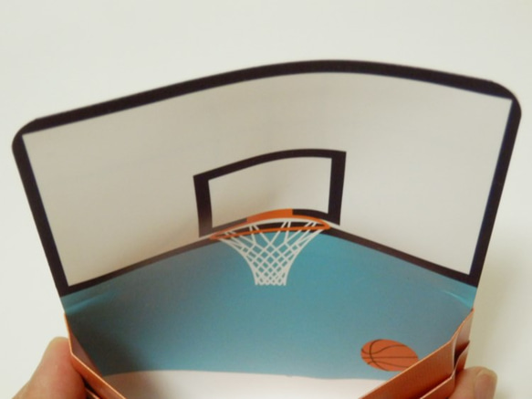 paper card case　「バスケットボール」 4枚目の画像