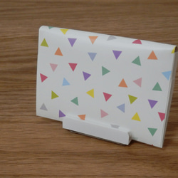 紙のカードケース「三角（カラフル）」 2枚目の画像