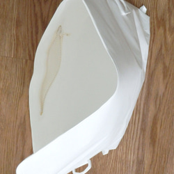 paper messengerbag　Lサイズ（無地：白）※オーダー製作 3枚目の画像
