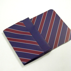 ペーパーカードケース「ネクタイ（紺×エンジ）」 3枚目の画像