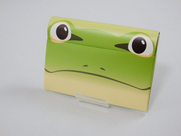 ペーパーカードケース「カエル」 1枚目の画像