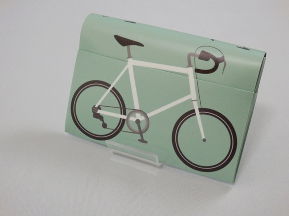 ペーパーカードケース「自転車（単色ver）」 1枚目の画像