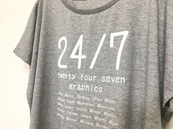 めっちゃ可愛い♡ ドルマンスリーブ レディース Tシャツ《ヘザーグレー》 3枚目の画像