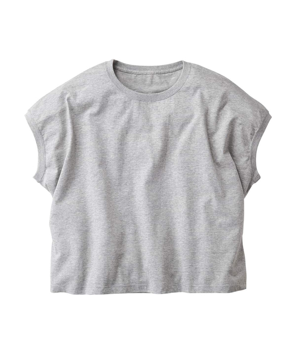 Tシャツ/Newロゴ!!スリーブレスワイドレディースTシャツ(オフホワイト)/トップス 白ｔ 4枚目の画像