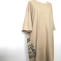 超ビッグTシャツ《カフェオーレ》seven days メンズ5XL（6L）／ユニセックス 3枚目の画像