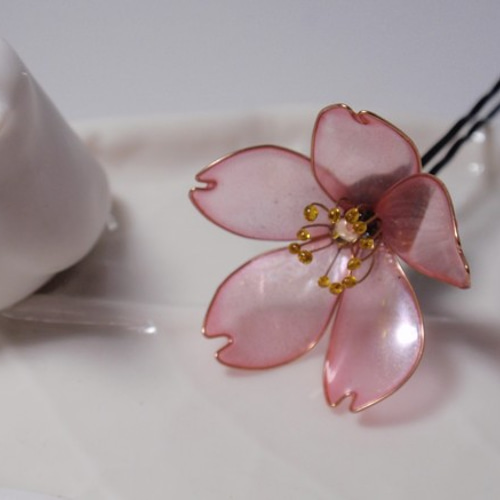 桜のかんざし（Uピン） ＊ディップアート＊ その他ヘア
