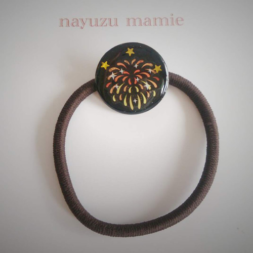 はなびさま　レジン　ハンドメイド　ヘアゴム はなびさま レジン ハンドメイド ヘアゴム はなび様 専用 ヘアクリップ