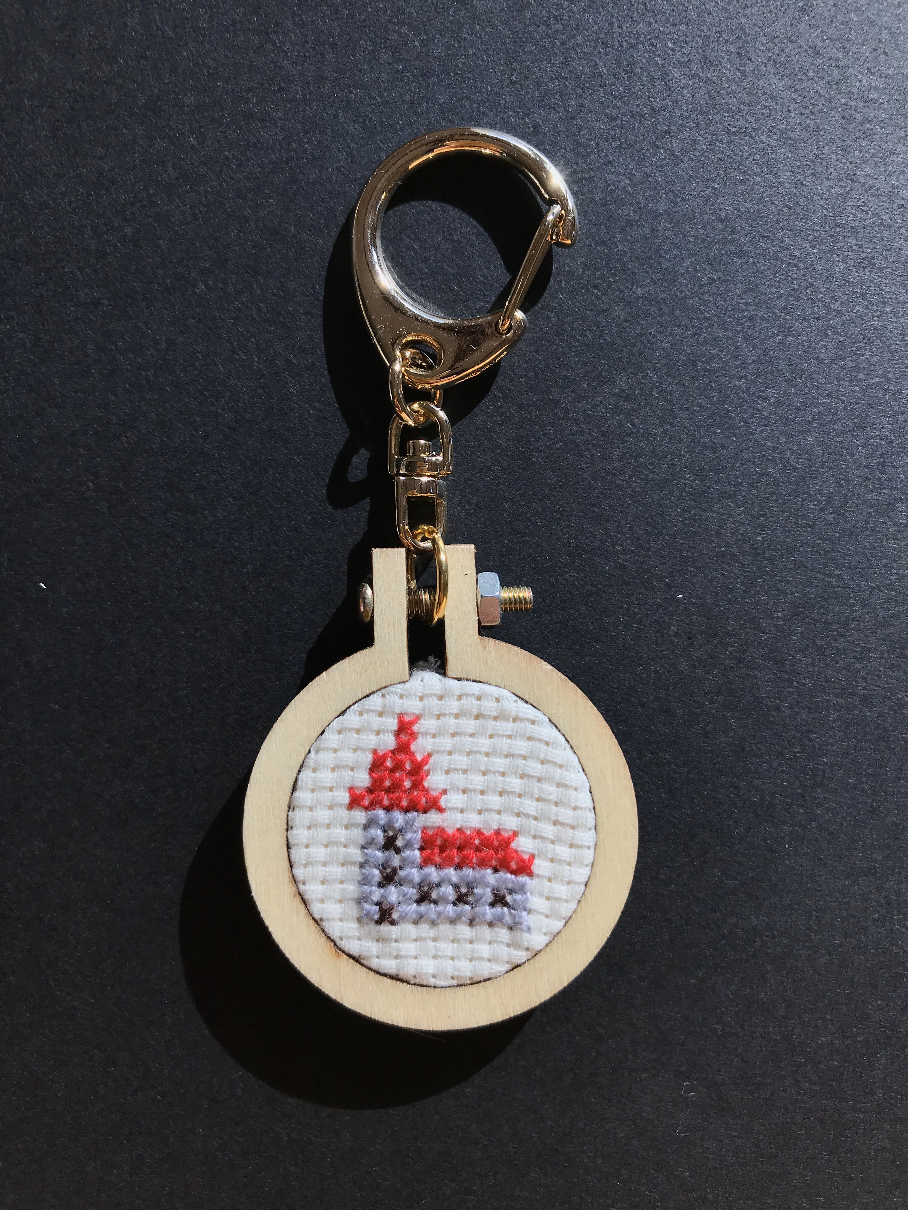 mini刺繍枠キーホルダー おうち その他雑貨 HARITOITO 通販