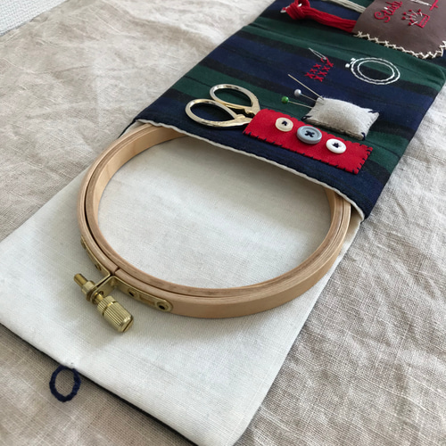 刺繍枠も入るニードルケース ポーチ HARITOITO 通販 8829345