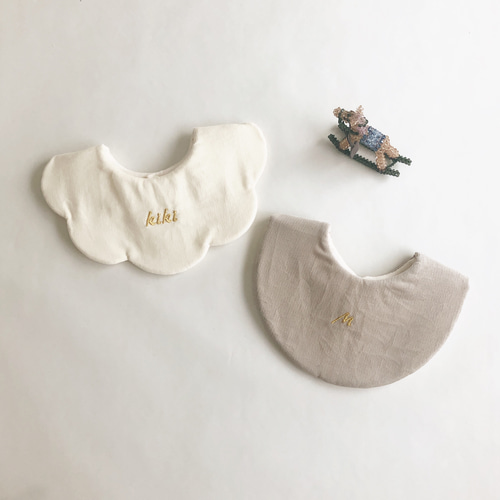 10カラー フレンチコーデュロイ スタイ［お名前刺繍］ スタイ