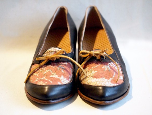 50年代的死庫存布料點¯x皮鞋23,5cm 第4張的照片