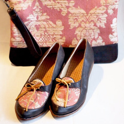 50年代的死庫存布料點¯x皮鞋23,5cm 第5張的照片