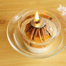 ドライオレンジのオイルランプ- ピュアアロマオイルキャンドル　wax & oil candle - 4枚目の画像