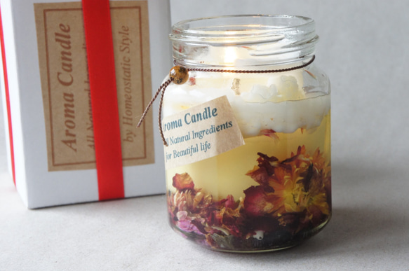 Rice Oil & Soy Wax Blend Candle 精油28種類  アロマキャンドル  Creema限定 8枚目の画像