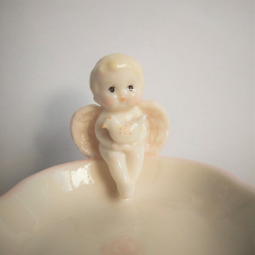 すずらんまーち　アクセサリートレイ 天使のアクセサリートレイ☆ピンク その他置物 すずらんまーち 通販