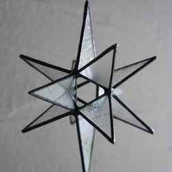アンティーク硝子の星の煌きオーナメント*black color 3枚目の画像