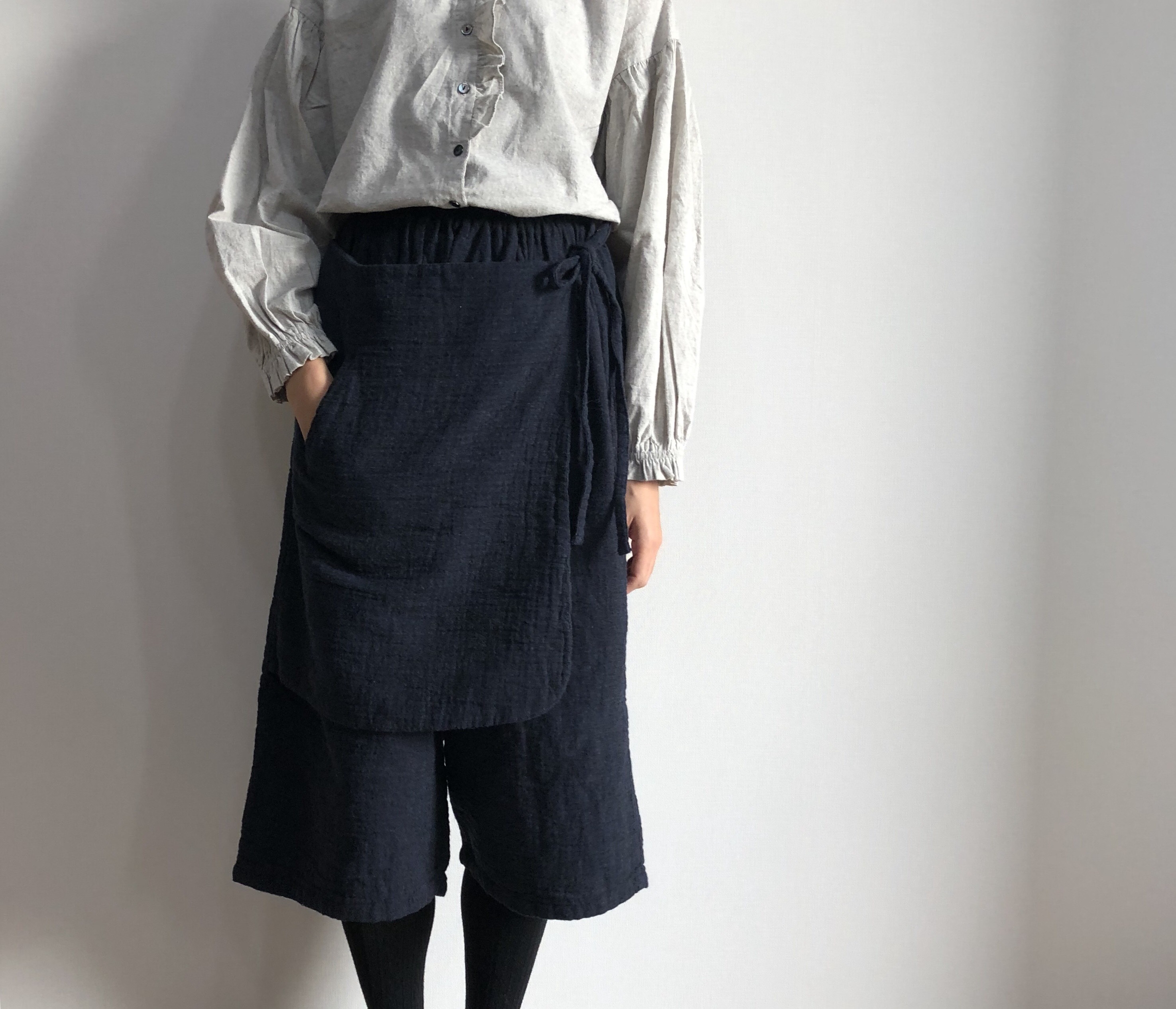 バドワイザーエプロンリメイクゆったりカフスパンツ バドワイザーエプロンリメイクゆったりカフスパンツ