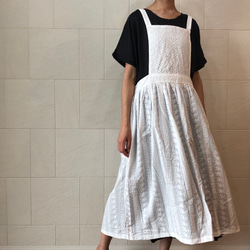値下げ」レース・エプロンワンピース(オフ白) ワンピース Ito-hari