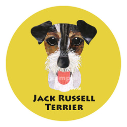 ジャックラッセルテリア／ラフ／トライ《犬種名ステッカー/小型犬》 1枚目の画像