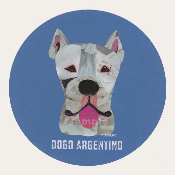 ドゴ アルヘンティーノ《犬種別ステッカー/大型犬》 1枚目の画像