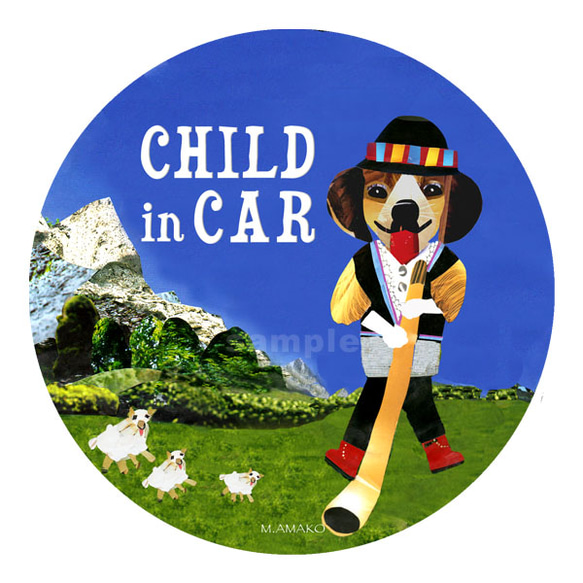 カーステッカー《CHILD in CAR /スイスの音楽祭》 1枚目の画像