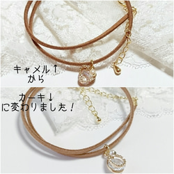 人気商品✨2way*可愛い1粒♪キュービックジルコニア♡チョーカー(ハート) 5枚目の画像