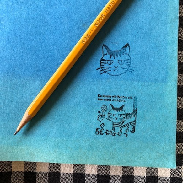 お家時間、リモートもいいけれど手紙を書いてみませんか？　きじとら猫のスタンプ。 2枚目の画像