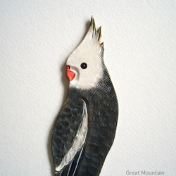 的鸚鵡隱藏和尋求♪雞尾鸚鵡書籤皮革鳥貨物國際鎳業公司的商品 第3張的照片