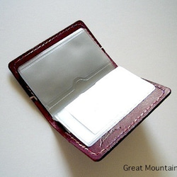 オカメインコ インコ 革 鳥グッズ レザー カードケース プレゼント インコグッズ 3枚目の画像