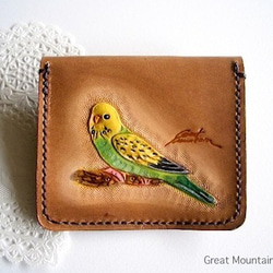 虎皮鸚鵡coin case，鳥皮鸚鵡禮物鸚鵡鳥貨物貨 第1張的照片