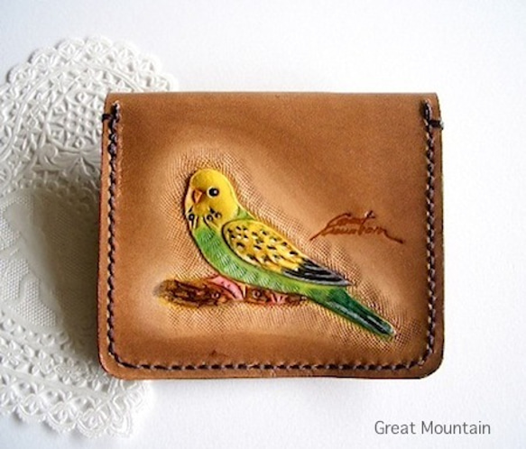 虎皮鸚鵡coin case，鳥皮鸚鵡禮物鸚鵡鳥貨物貨 第1張的照片