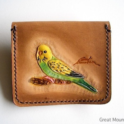 虎皮鸚鵡coin case，鳥皮鸚鵡禮物鸚鵡鳥貨物貨 第2張的照片