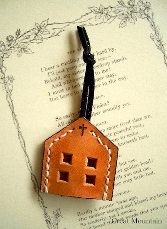 教會皮革鑰匙套鑰匙包箱包革鑰匙扣禮品 第2張的照片