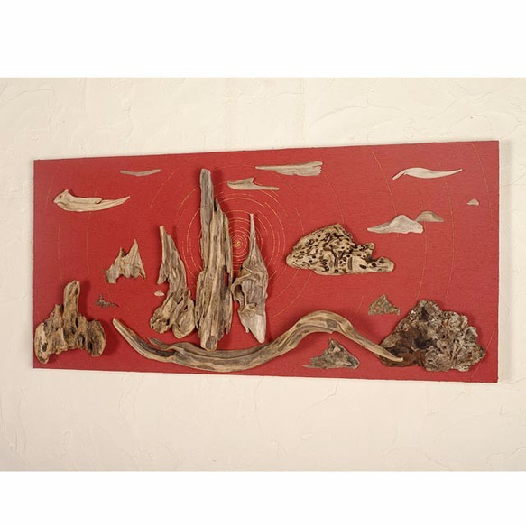 流木で描く山水画（L saiz）　＃１４ 3枚目の画像