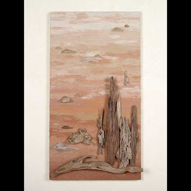 流木で描く山水画（L saiz）　＃１８ 55,000円