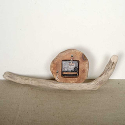 【送料無料】 流木の壁掛け時計、縦横兼用－５　 5枚目の画像