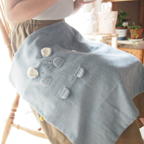 送料無料 ぬいぐるみになる！変身タオルケット （くまくんサックス