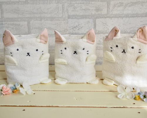 送料無料 ぬいぐるみになる！変身タオルケット （ねこちゃん