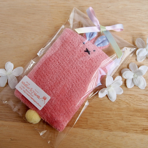 ポケットティッシュケース うさぎちゃん ビビットピンク ティッシュ