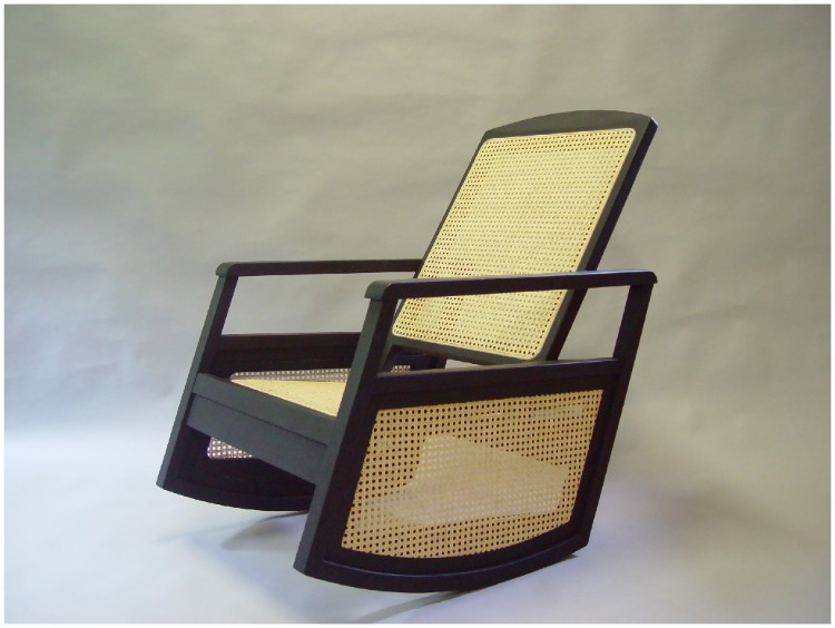 ロッキングチェア墨黒