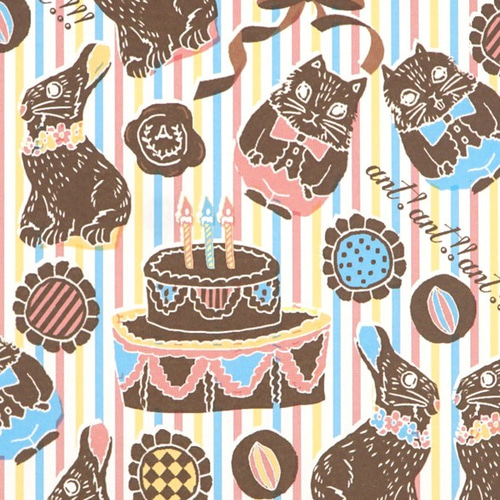 【チョコ♡】デザインペーパー まとめ売り おしゃれ紙「チョコ工場」 A4 5枚入 いろんな形のチョコレート柄