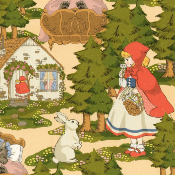 おしゃれ紙「あかずきん」 A4 3枚入 赤ずきんちゃんのラッピング