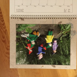 羊毛人形カレンダー2021年 1枚目の画像