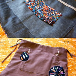 コルクボード織り・よくばり☆スカートバッグ 2枚目の画像