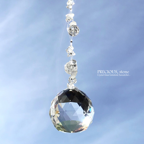 クラック水晶のサンキャッチャー サンキャッチャー PRECIOUS,stone